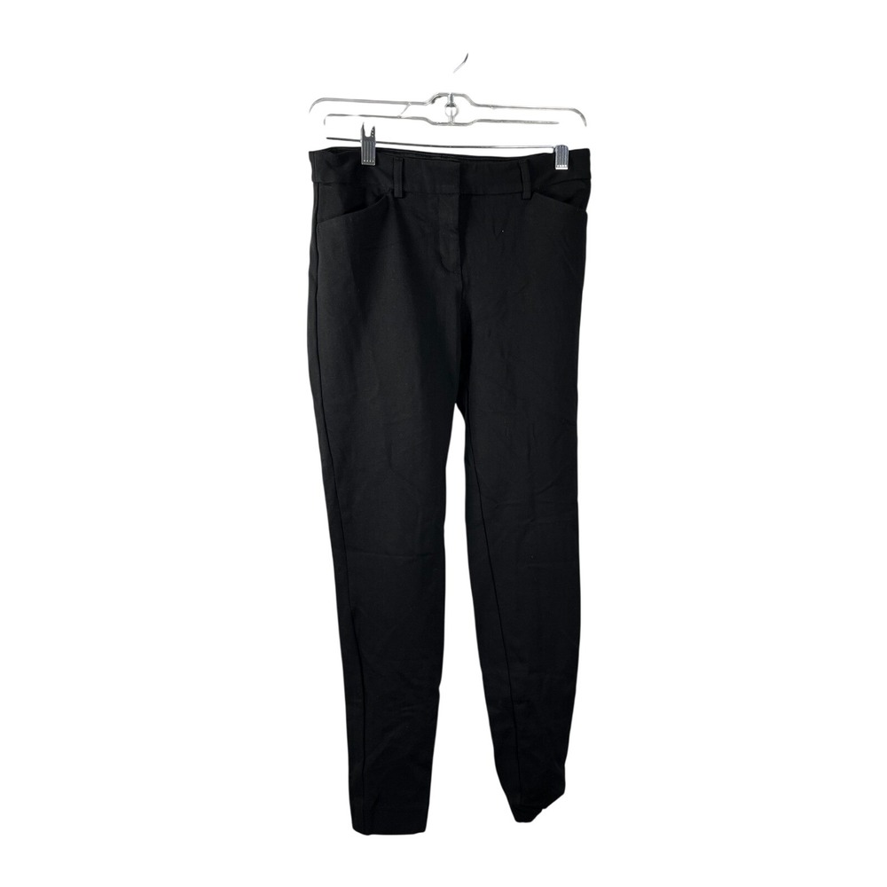 Express‎ Skinny Mid Rise Stretch Pants Black Womens Size 2R
